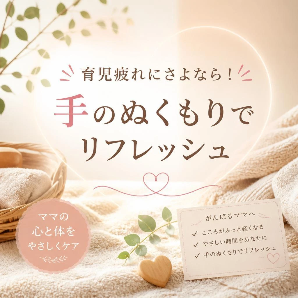 育児疲れにさよなら！手のぬくもりでリフレッシュ