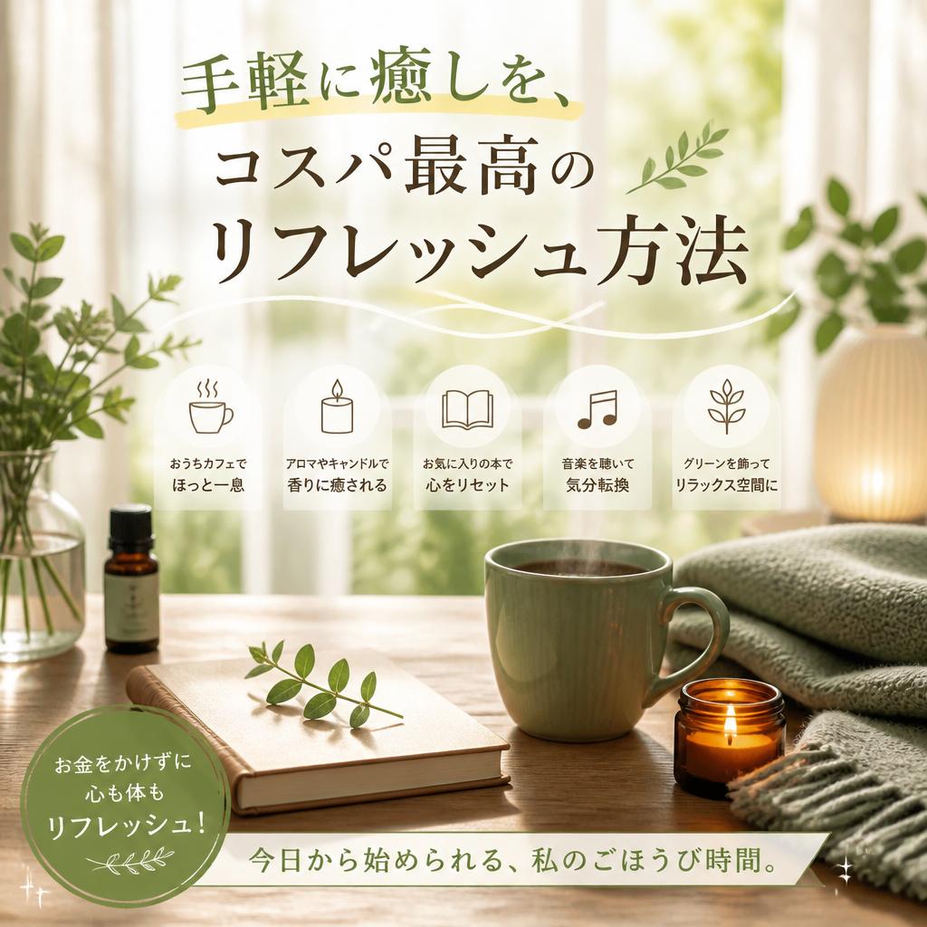 手軽に癒しを、コスパ最高のリフレッシュ方法