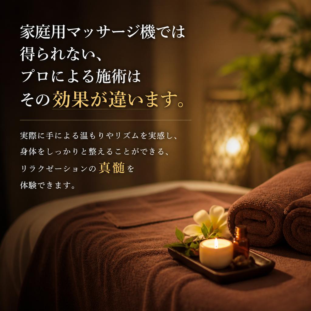 家庭用マッサージ機との違い