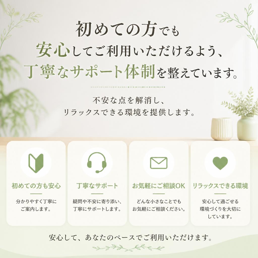 安心して利用できる理由