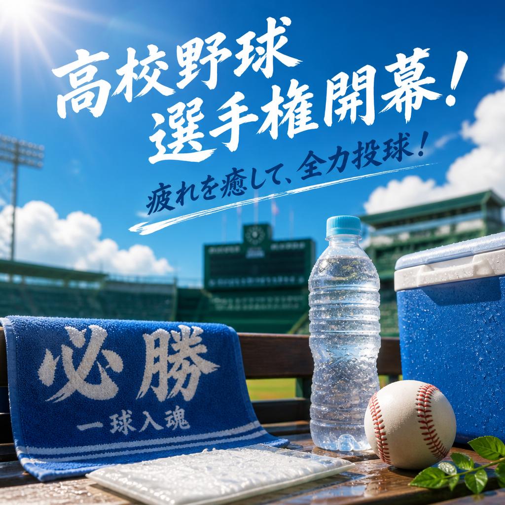 高校野球選手権開幕！疲れを癒して、全力投球！