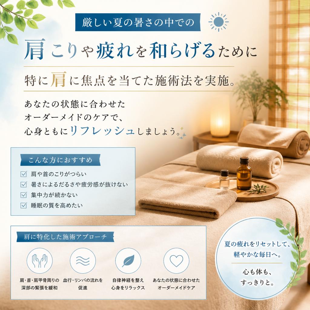 肩こり解消!専門的なアプローチ